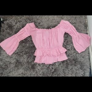 forever 21 pink blouse